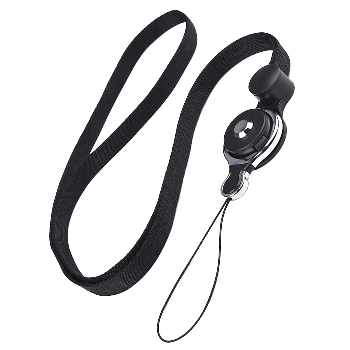 Phone Neck Strap Anti-lost Long Phone Lanyard Phone Hanging Neck Strap Black