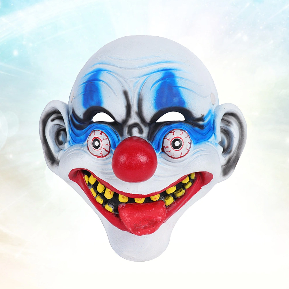 3D Clown Mask Costume Prop Funny Clown Face Mask for Masquerade Stage Performance Cosplay Carnival
