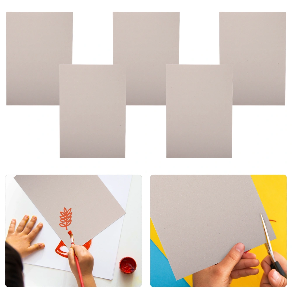 5pcs DIY A3 Size Paperboard Blank Paperboard Thickened Double Sided Paperboard