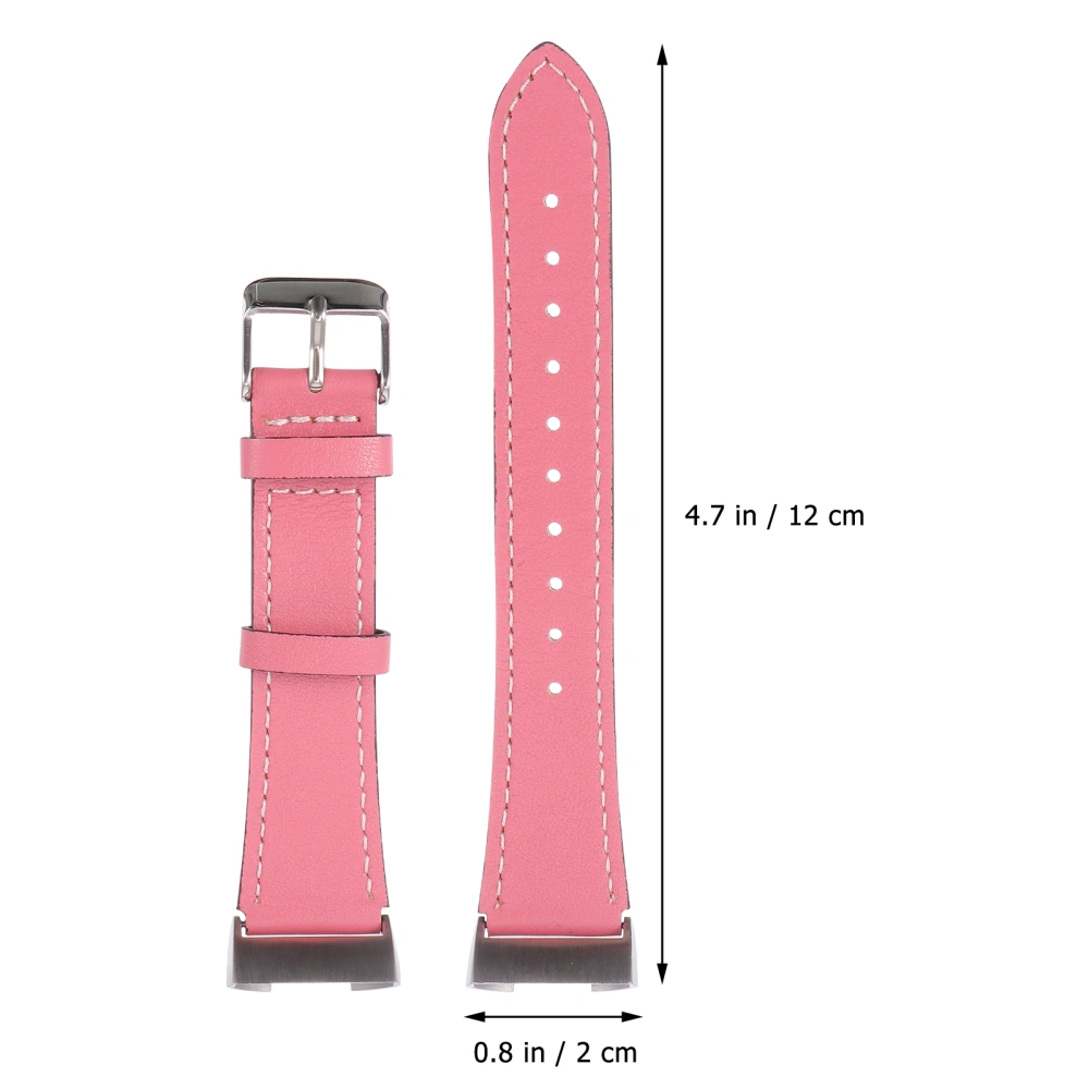 Smart Watch Band Genuine Leather Watch Strap Compatible for Fitbit Charge 3