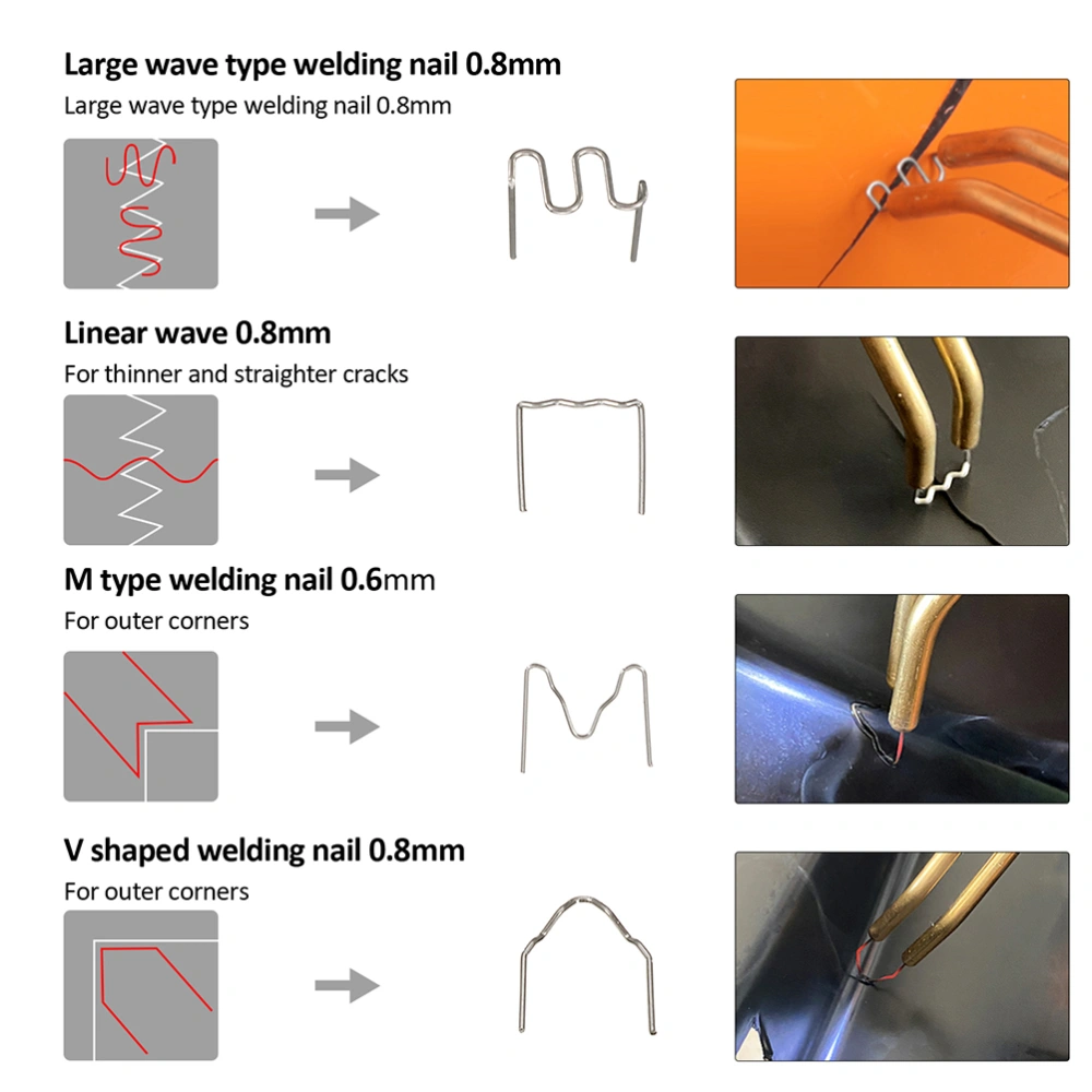 1 Set Durable Hot Stapler Plastic Repair Kit Plastic Welding Machine (US Plug)