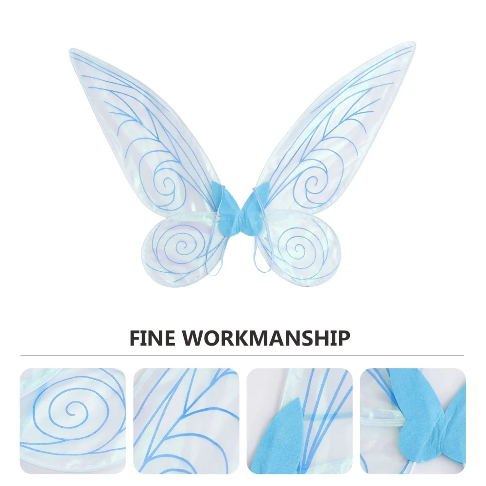 1PC Dazzling Foldable Wing Funny Angel Wing Decor Performance Prop