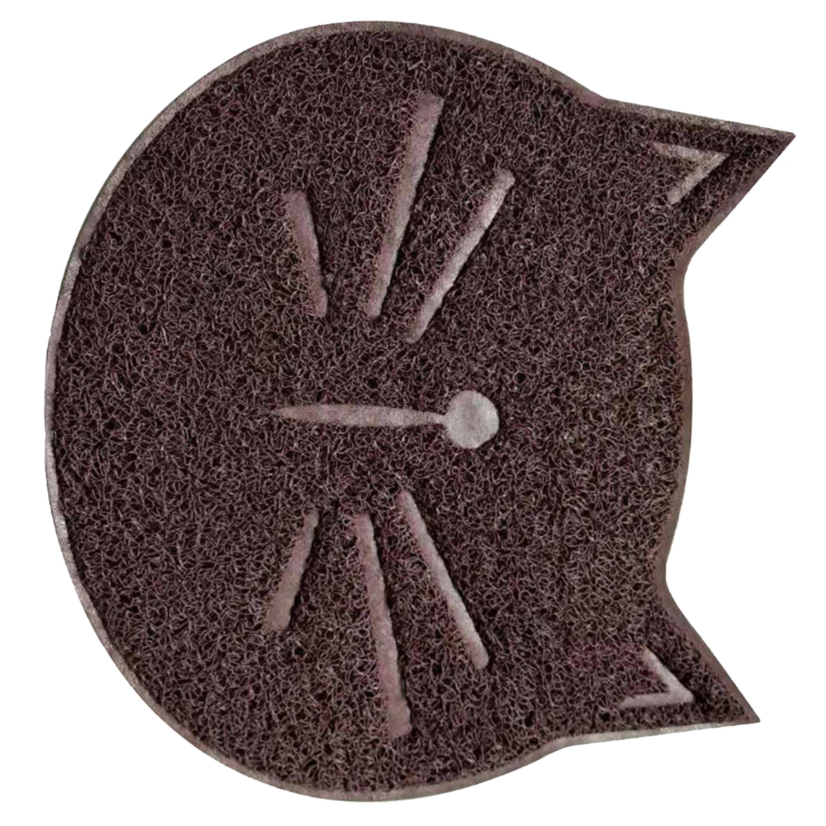 1pc Household Cat Litter Mat Non-slip Pet Cat Face Shaped Mat Pet Supplies