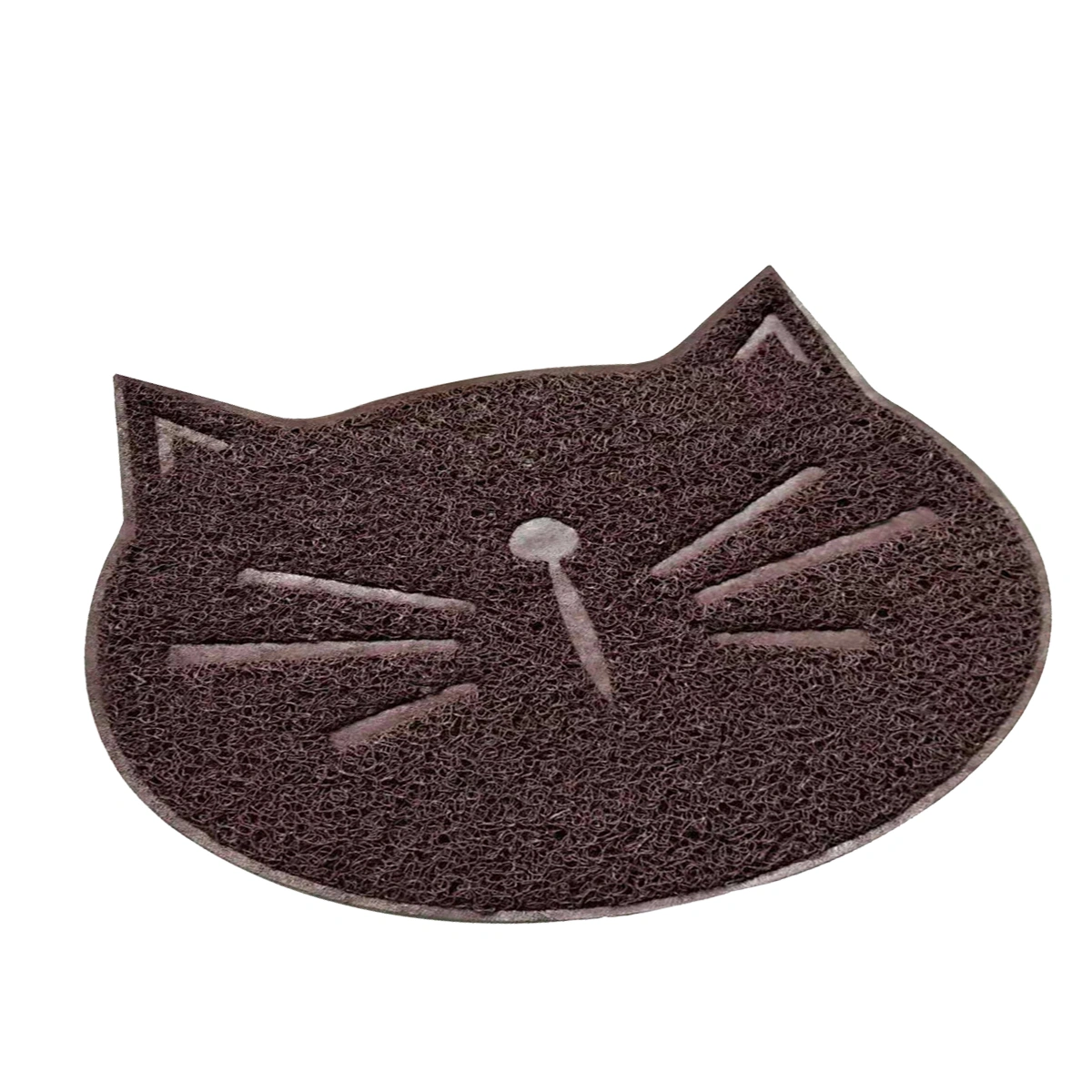 1pc Household Cat Litter Mat Non-slip Pet Cat Face Shaped Mat Pet Supplies