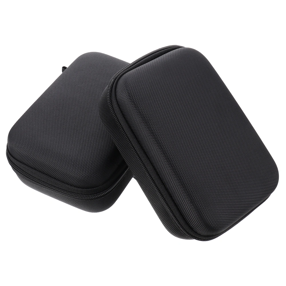 2pcs Earphone Storage Box Portable Mouse Hard Drive Carry Bag Power Bank Case