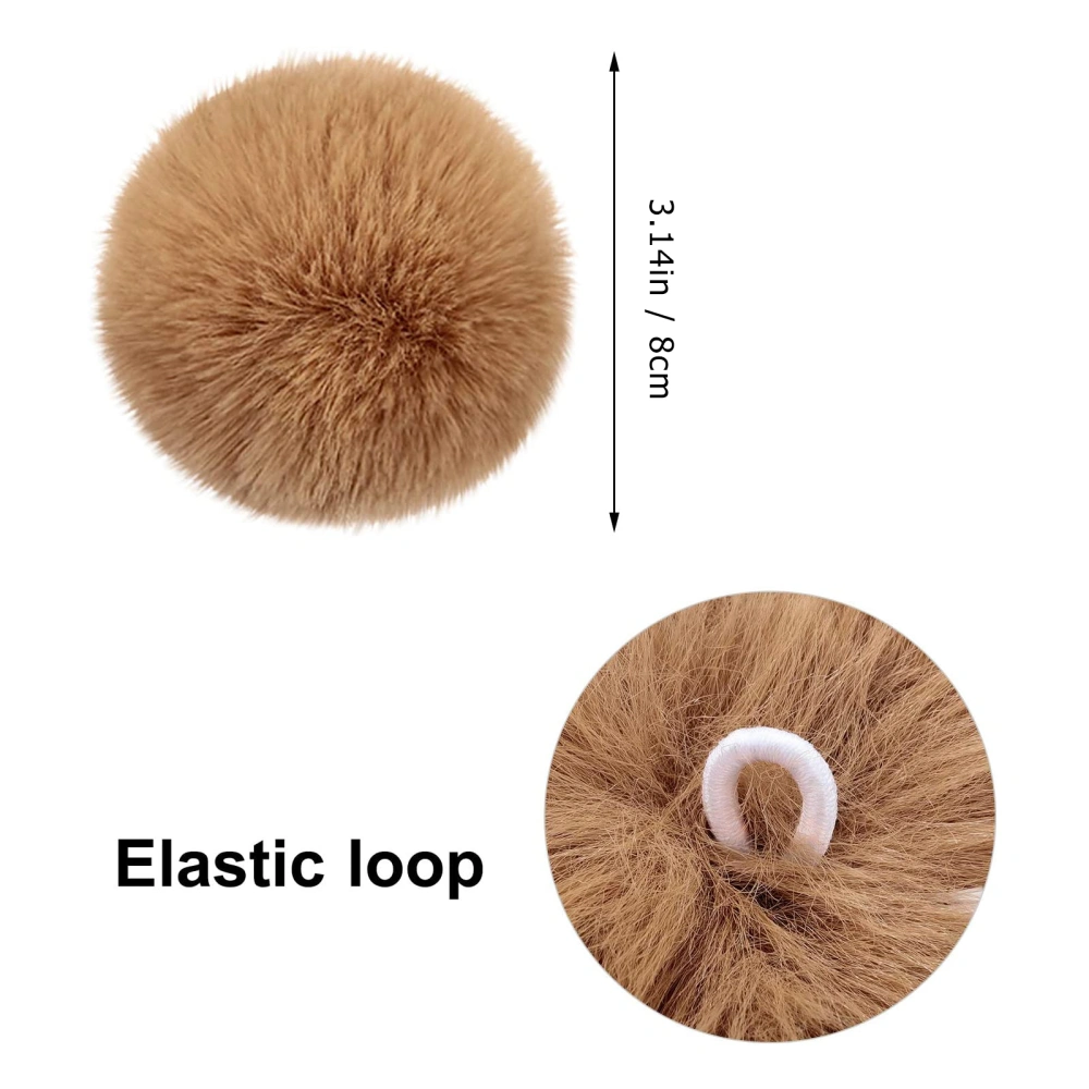 36pcs Faux Rabbit Fur Pom Pom Balls DIY Fluffy Balls for Hat Shoes Bag Key Chain