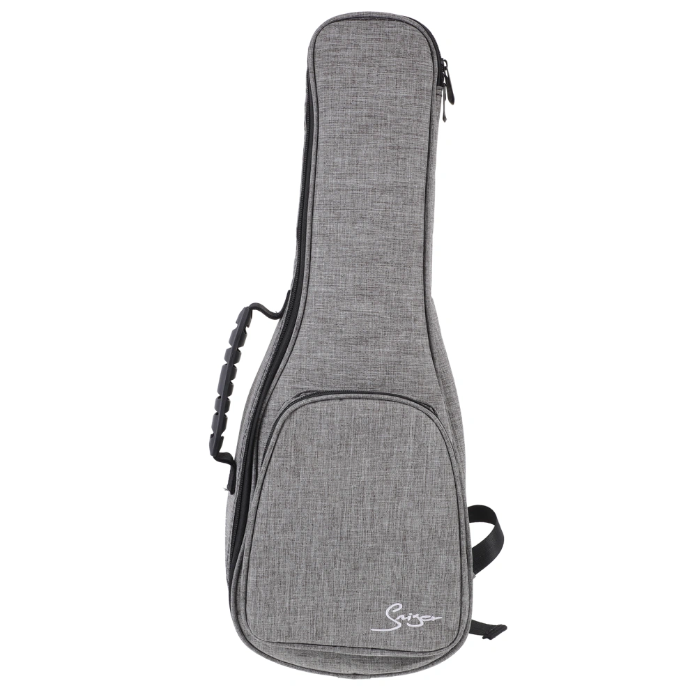 1pc Durable Waterproof Thickened Shoulder Bag for Storing Ukulele (Grey)