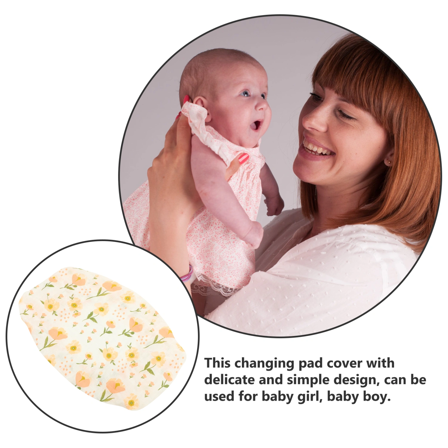 Baby Changing Table Pad Cover Washable Changing Pad Cover Removable Changing Pad Cover