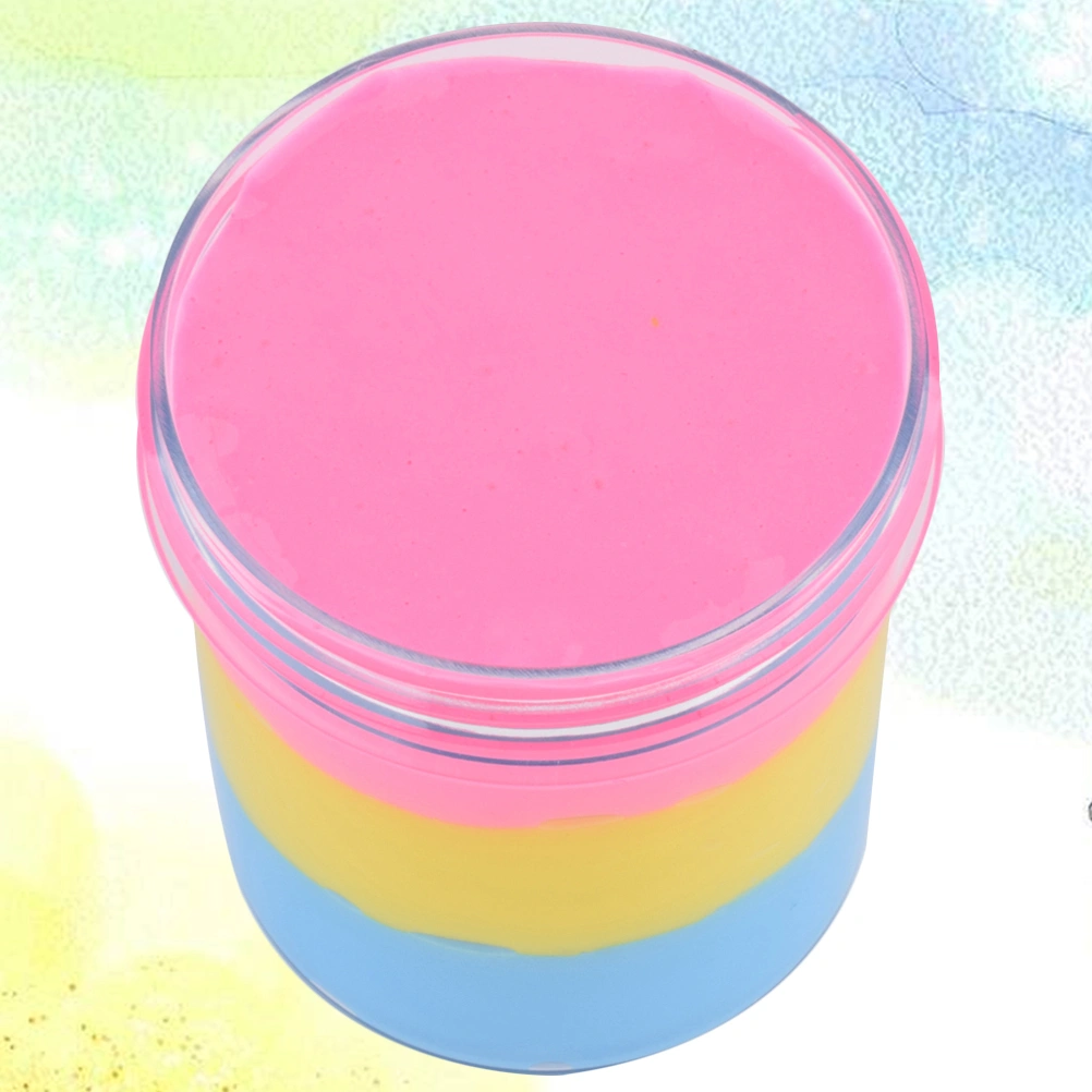 120ML Clay Children DIY Plasticine Toy Color Clay Colorful Cotton  Ramen Mud DIY Clay Toy (Pink+Yellow+Blue)
