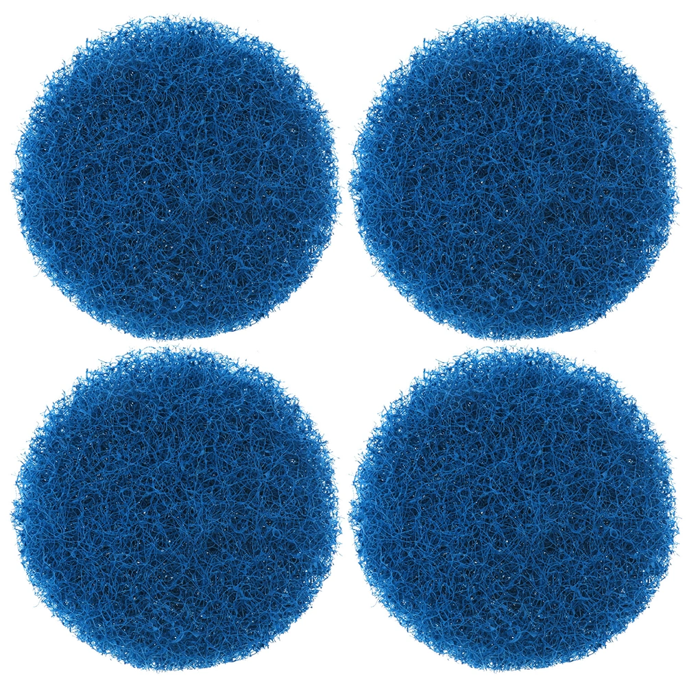 4pcs 4 Inches Electric Drill Brush Round Scrubber Cleaning Brushes Drill Cleaning Brush Attachments (Blue)