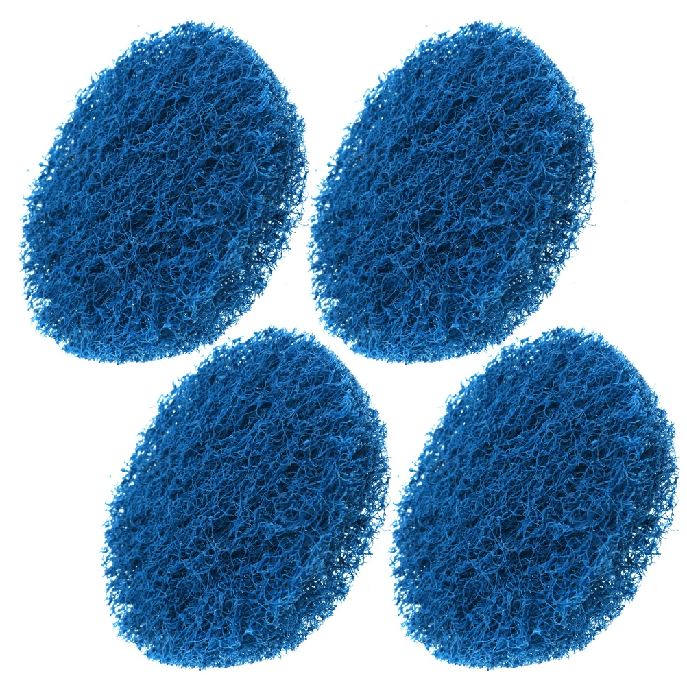 4pcs 4 Inches Electric Drill Brush Round Scrubber Cleaning Brushes Drill Cleaning Brush Attachments (Blue)