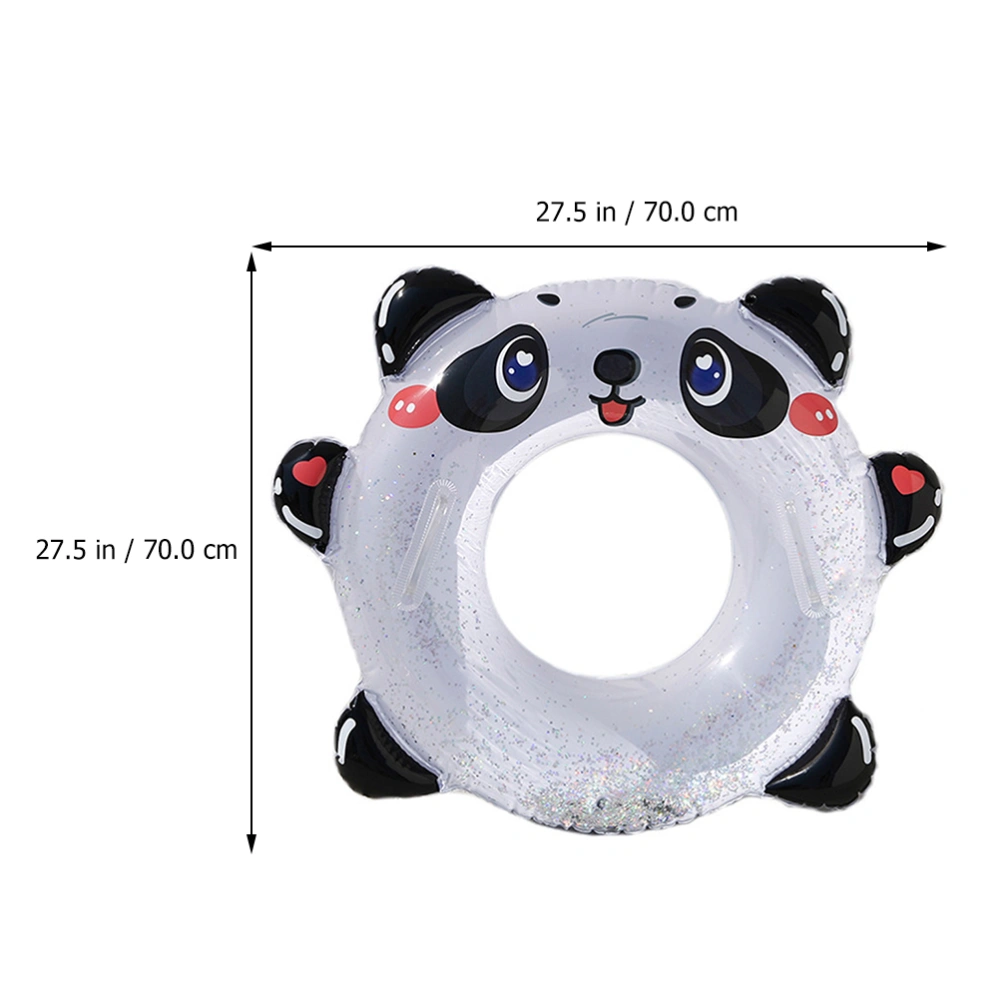 Summer Handle Swimming Ring Pool Beach PVC Panda Inflatable Swim Ring for Kids