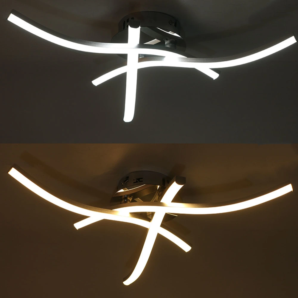 1pc Modern LED Ceiling Light Creative Four Cross Waving Light for Living Room