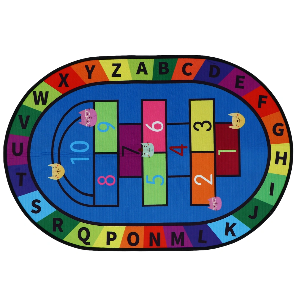 1pc Colorful Baby Crawling Game Mat Educational Floor Mat Cartoon Printing Mat