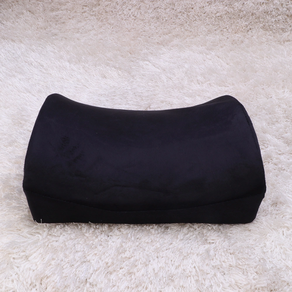 Waist Lumbar Support Pillow Thicken Back Cushion Spine Coccyx Protector for Office Study Home Black