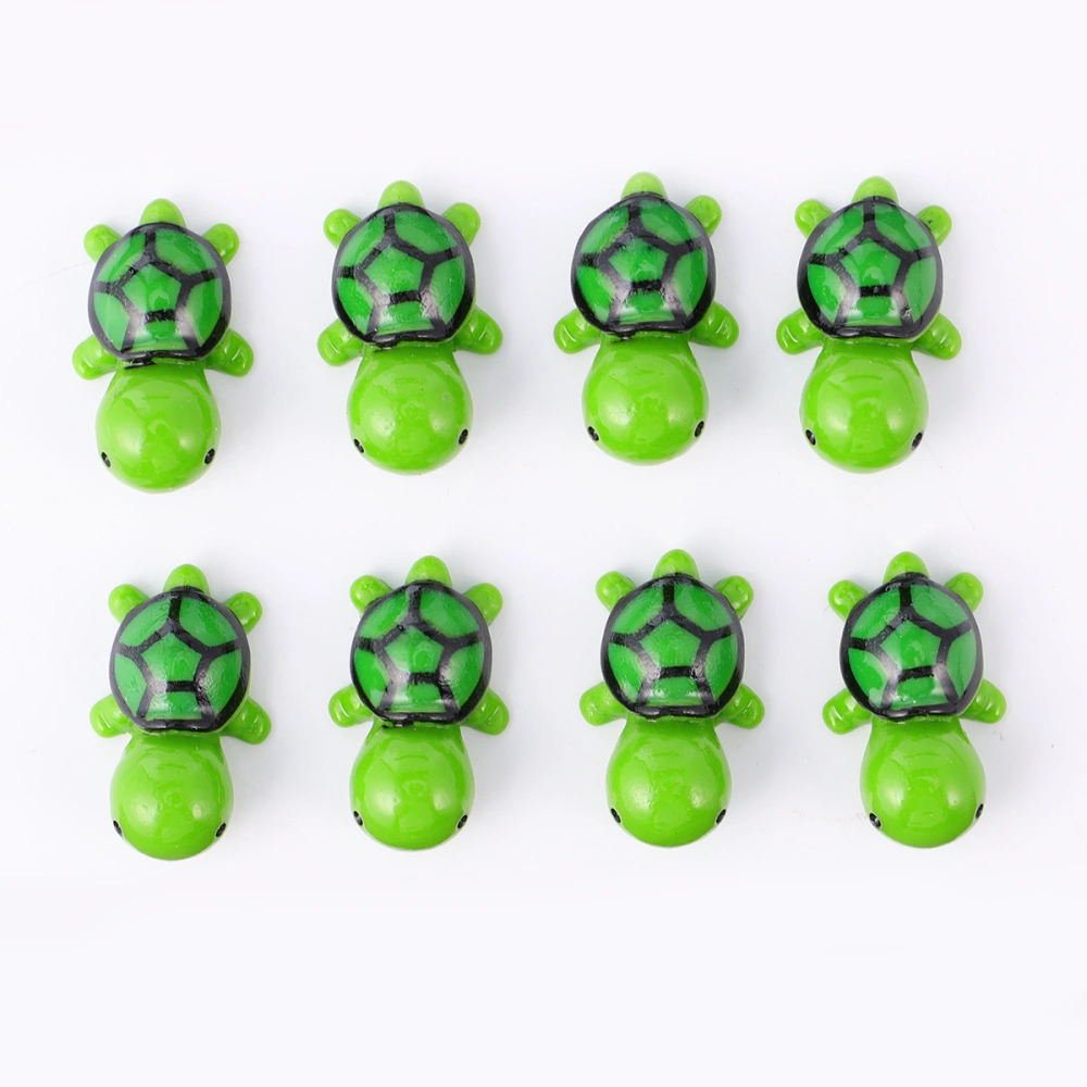 8pcs Succulent Microlandscape Turtle Adorable Ornament Desktop Decor Adorable Turtle Crafts for Home Indoor Shop