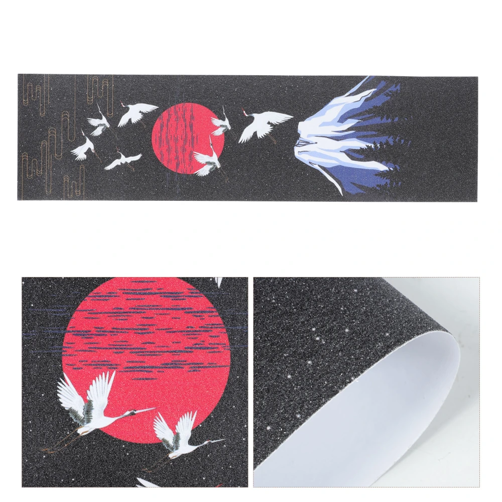 Skateboard Grip Tape Sheet Waterproof Grip Tape Sandpaper Tape Decorative Skateboard Sticker