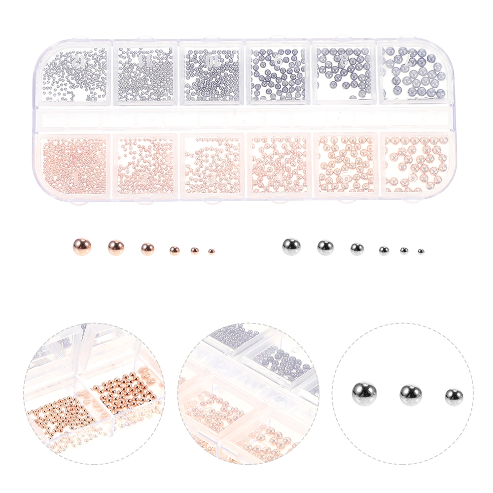 1 Box of Decorative Nail Studs DIY Manicure Jewelry Unique Nail Art Ornaments