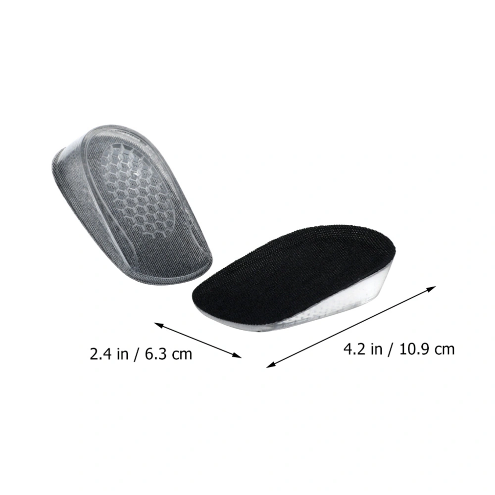 1 Pair Silicone Invisible Heightening Insoles Shoe-pads for Women and Men