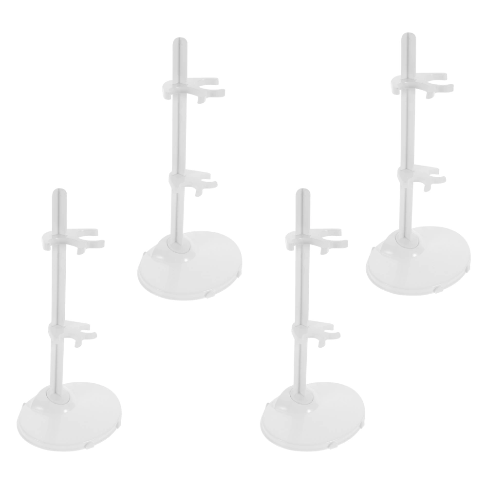 4 Sets of Professional Doll Stand Safe Dolls Display Racks Desktop Doll Bracket