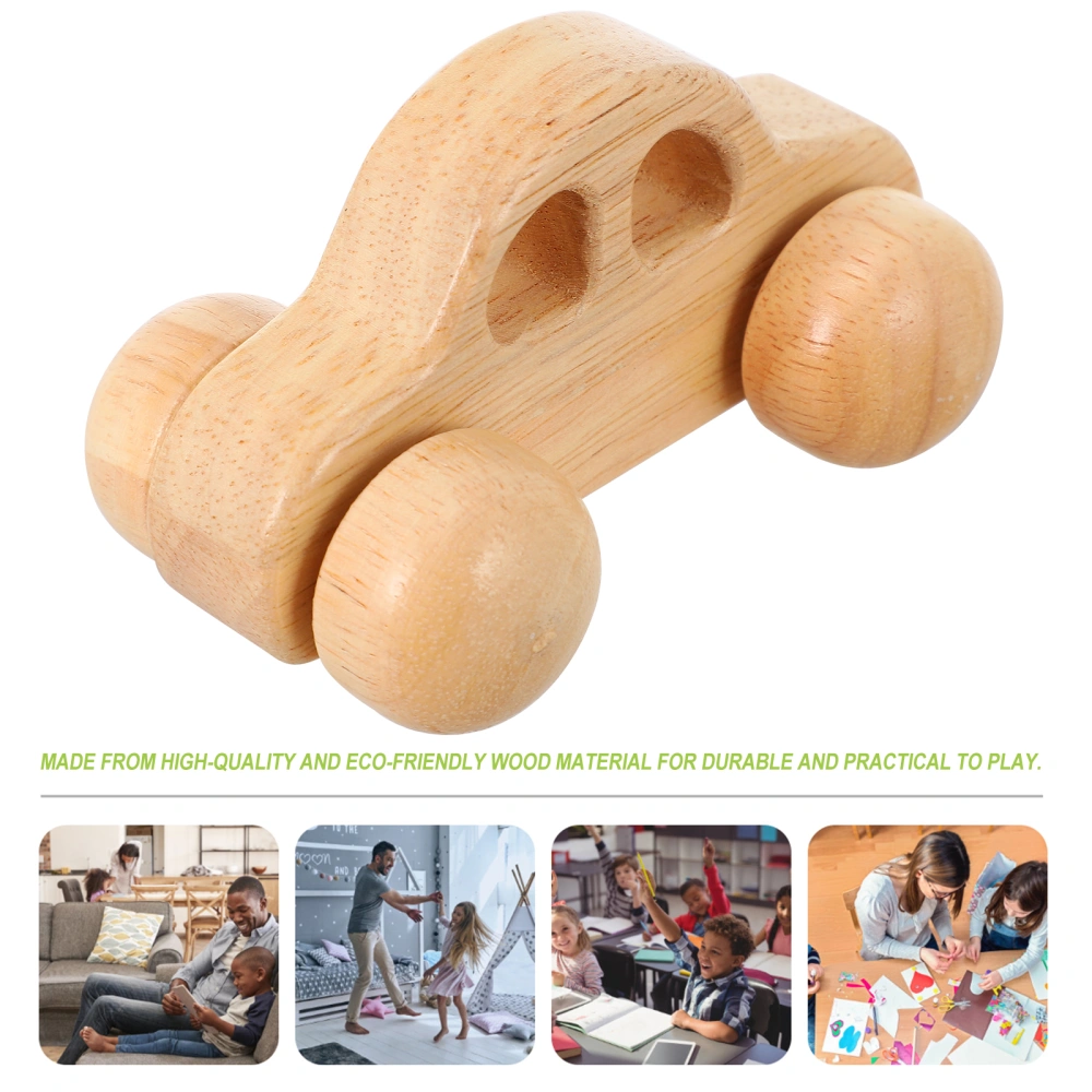 Newborn Baby Car Toy Creative Wooden Push Car Educational Toy Hand Grip Toy