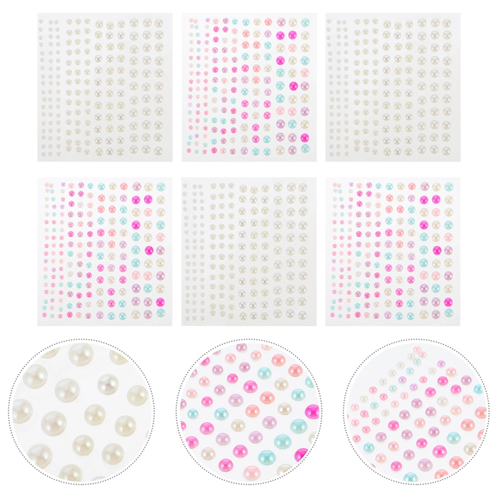 12 Sheets Rhinestone Stickers DIY Rhinestone Beads Sets Stickers for Body