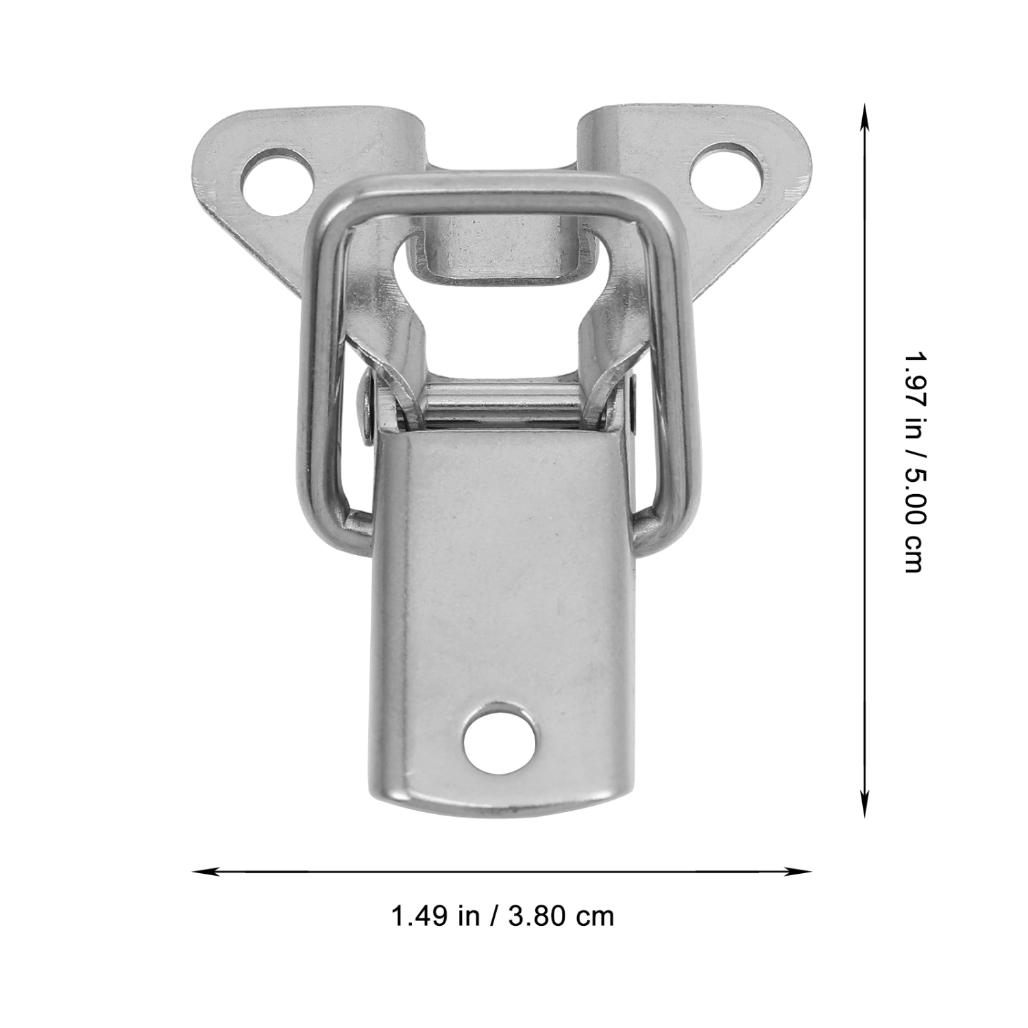 2pcs Stainless Steel Cabinet Box Locks Practical Suitcase Toggle Hasps