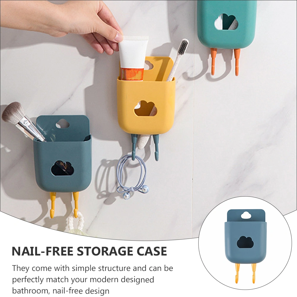 1pc Remote Controller Holder Remote Controller Storage Box Nail-free Storage Case