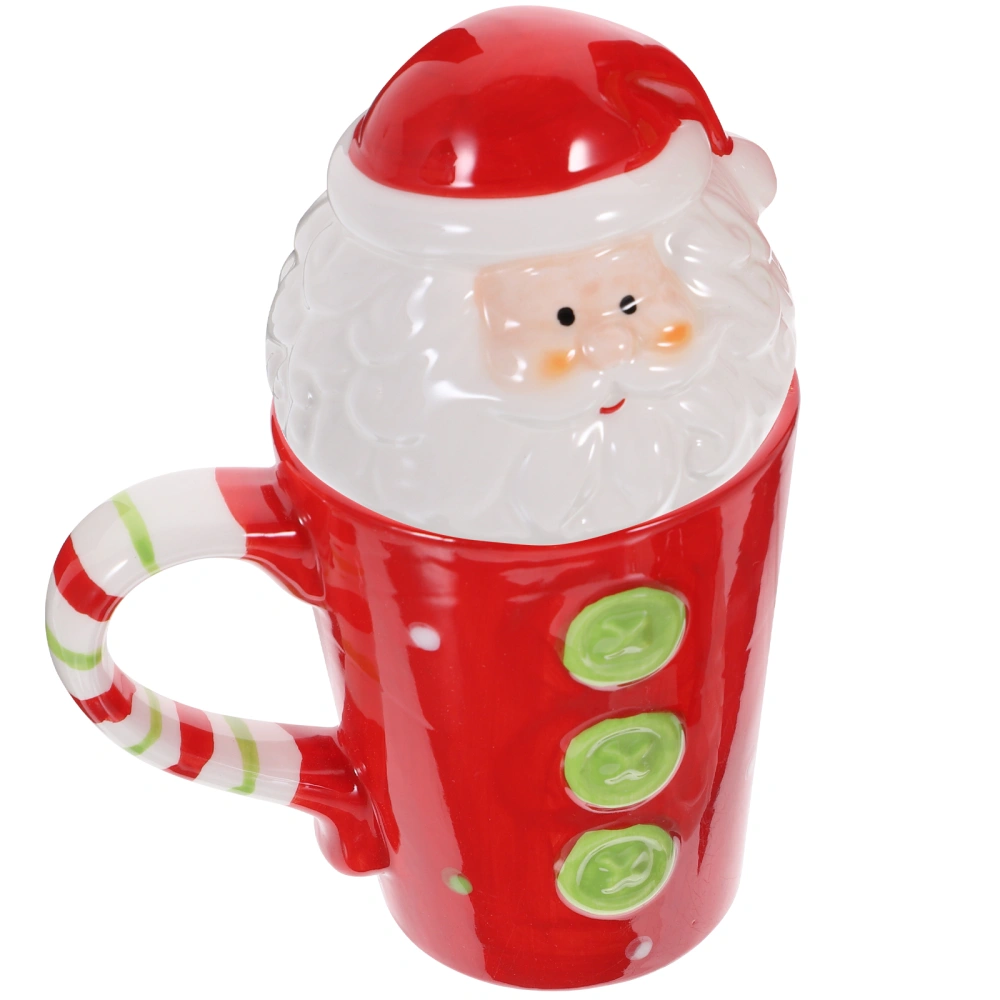 Christmas Themed Mug Xmas Mug Coffee Cup Xmas Water Cup With Lid Xmas Party Supplies