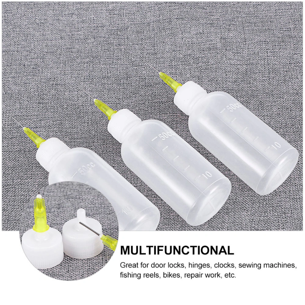 20Pcs Professional Applicator Bottles Reusable Needle Bottles Portable Tip Bottles