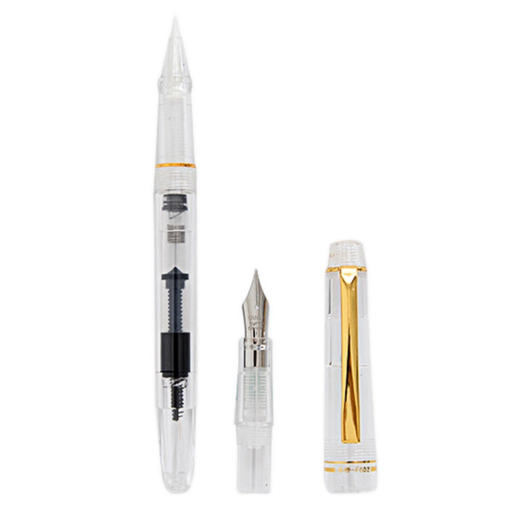 1 Set of Plastic Fountain Pen Replaceable Pen Head Brush Pen Writing Pen