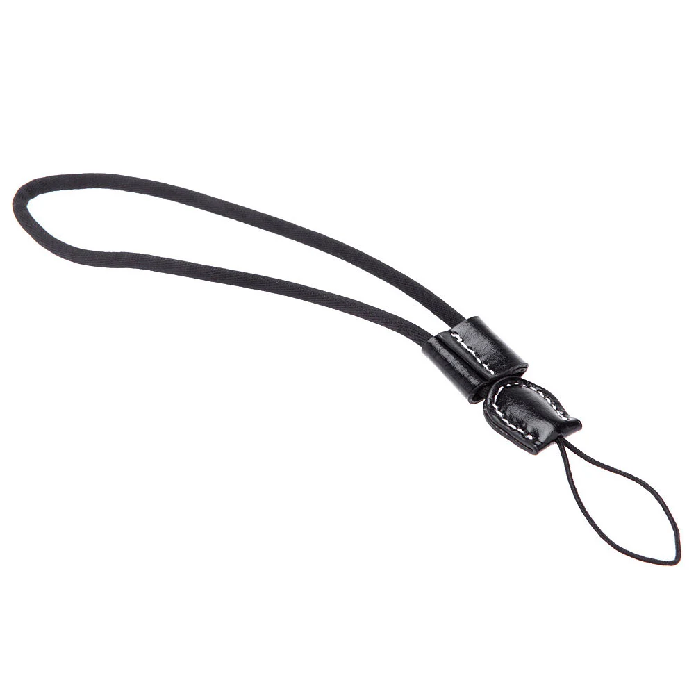 4 Pcs Thicken Cotton Rope Mobile Phone Lanyards Straps Portable Cellphone Wrist Chains Key Camera Lanyards (Black)