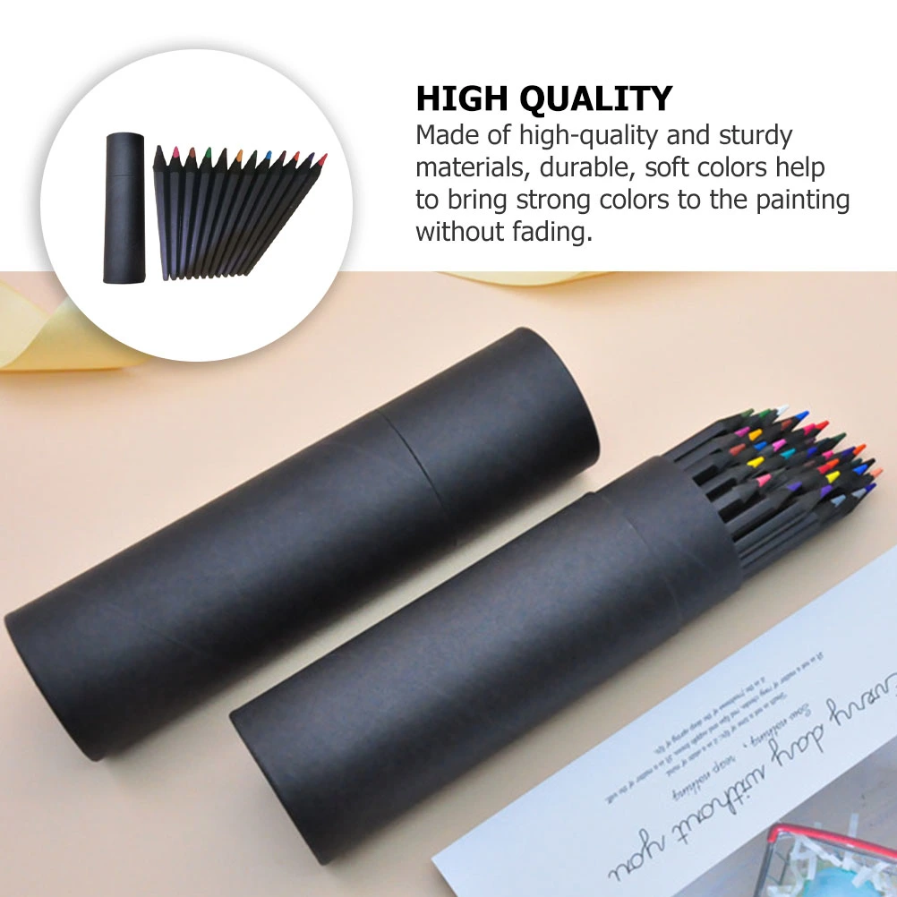 1 Set/24Pcs Colored Sketch Graffiti Pencils Art Sketching Drawing Pencils Kit