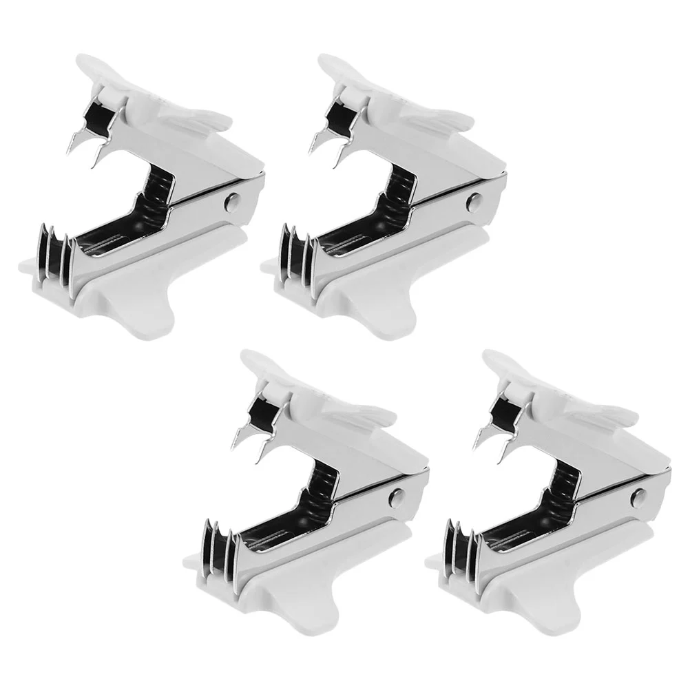 4pcs Staple Removers Office School Home Tools Staple Removers Desk Accessories (Random Color)