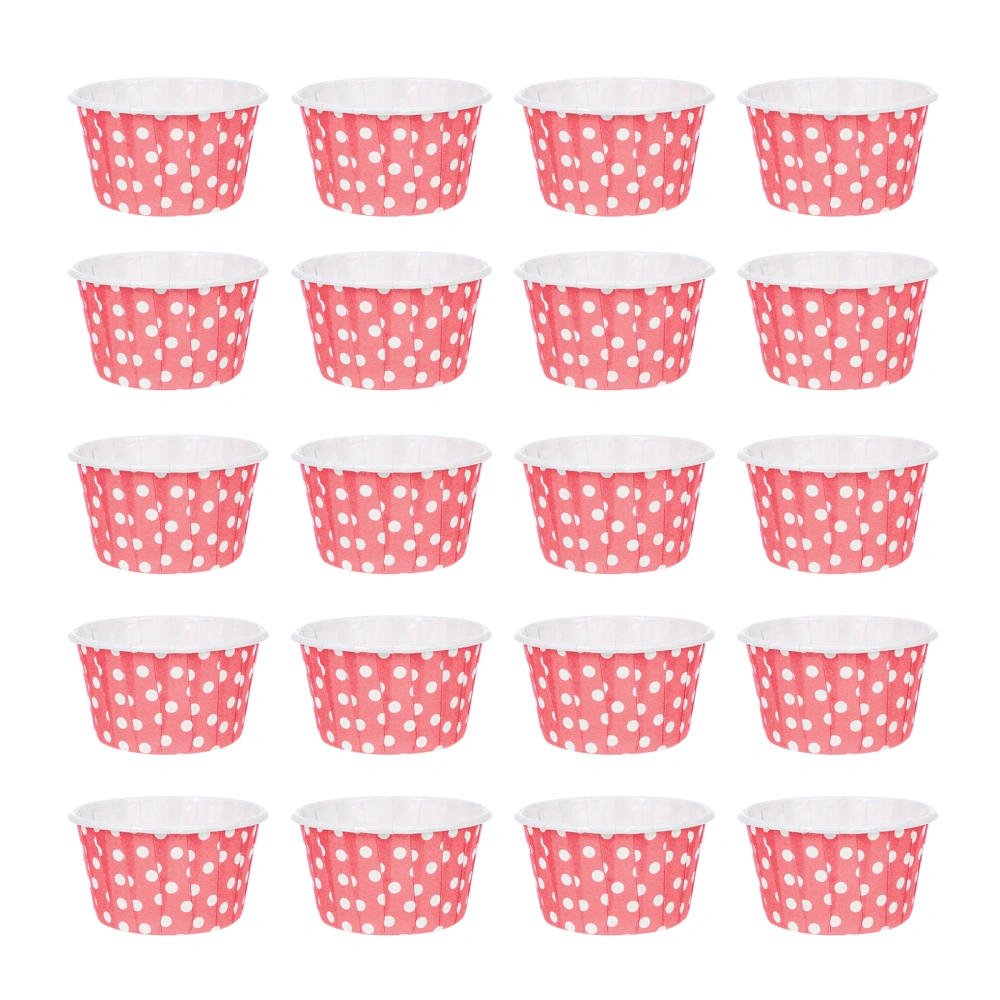 100Pcs Mini Cupcake Baking Cups Oil Proof Muffin Liner Roll Rim Cake Cups