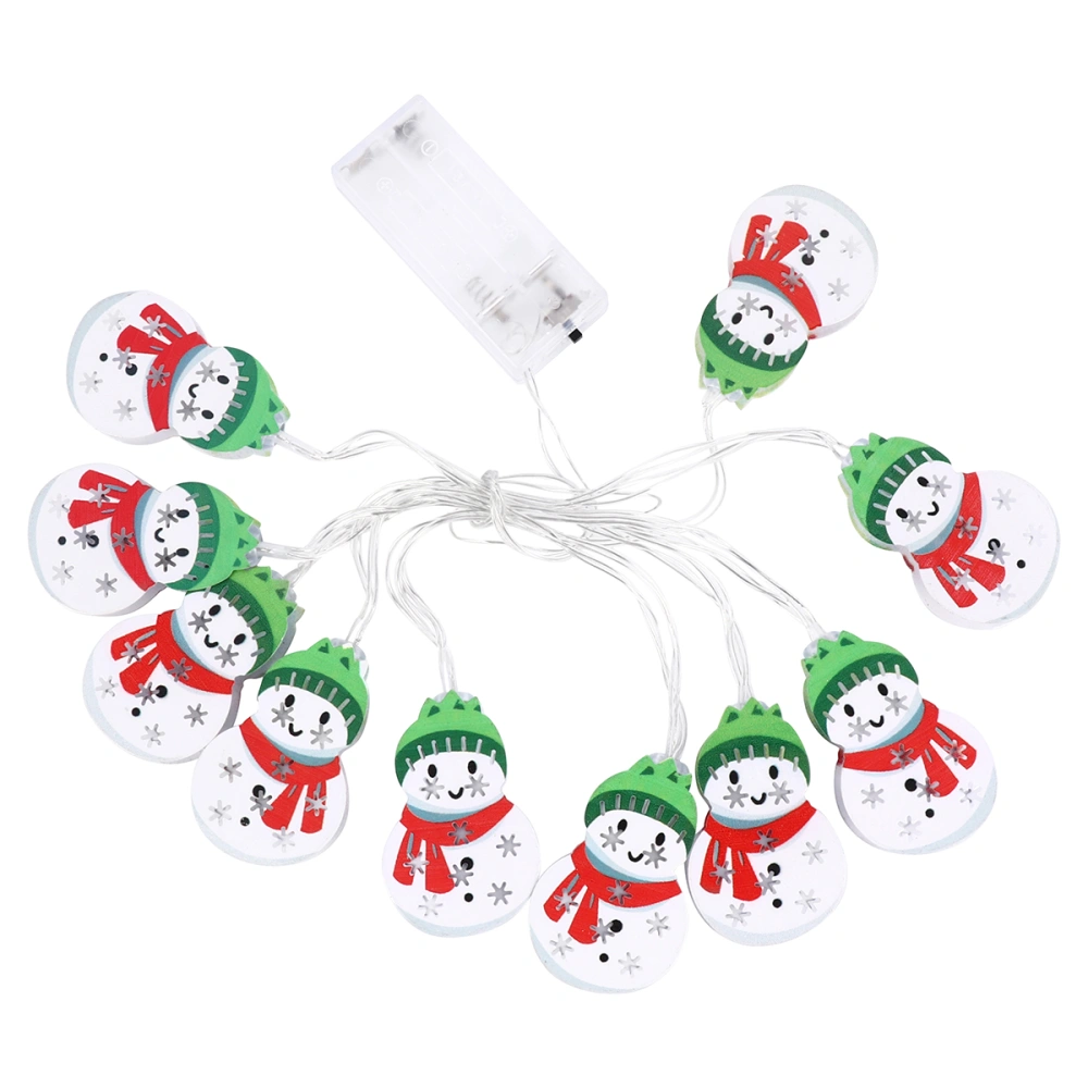 1 Set Xmas Light String Light Ornament LED Lamp String Snowman Lamp String