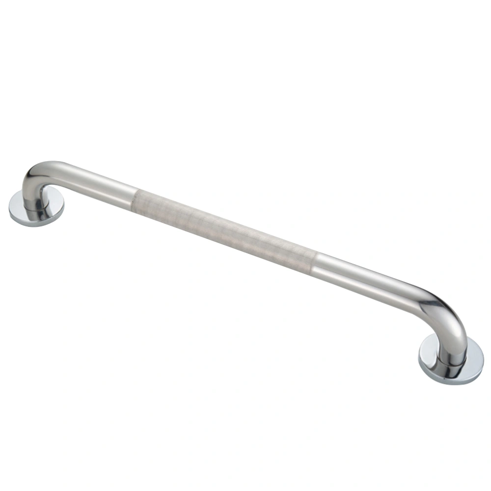 All Copper Base Stainless Steel Grab Bar Toilet Bathroom Safety Handrail Non-Slip Handle Support (Silver)