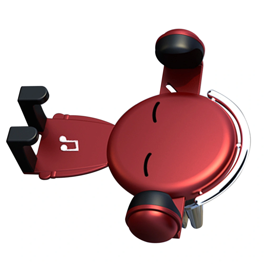 Cartoon Universal Car Gravity Car Phone Holder Air Vent Mount Bracket Navigation Support (Red)