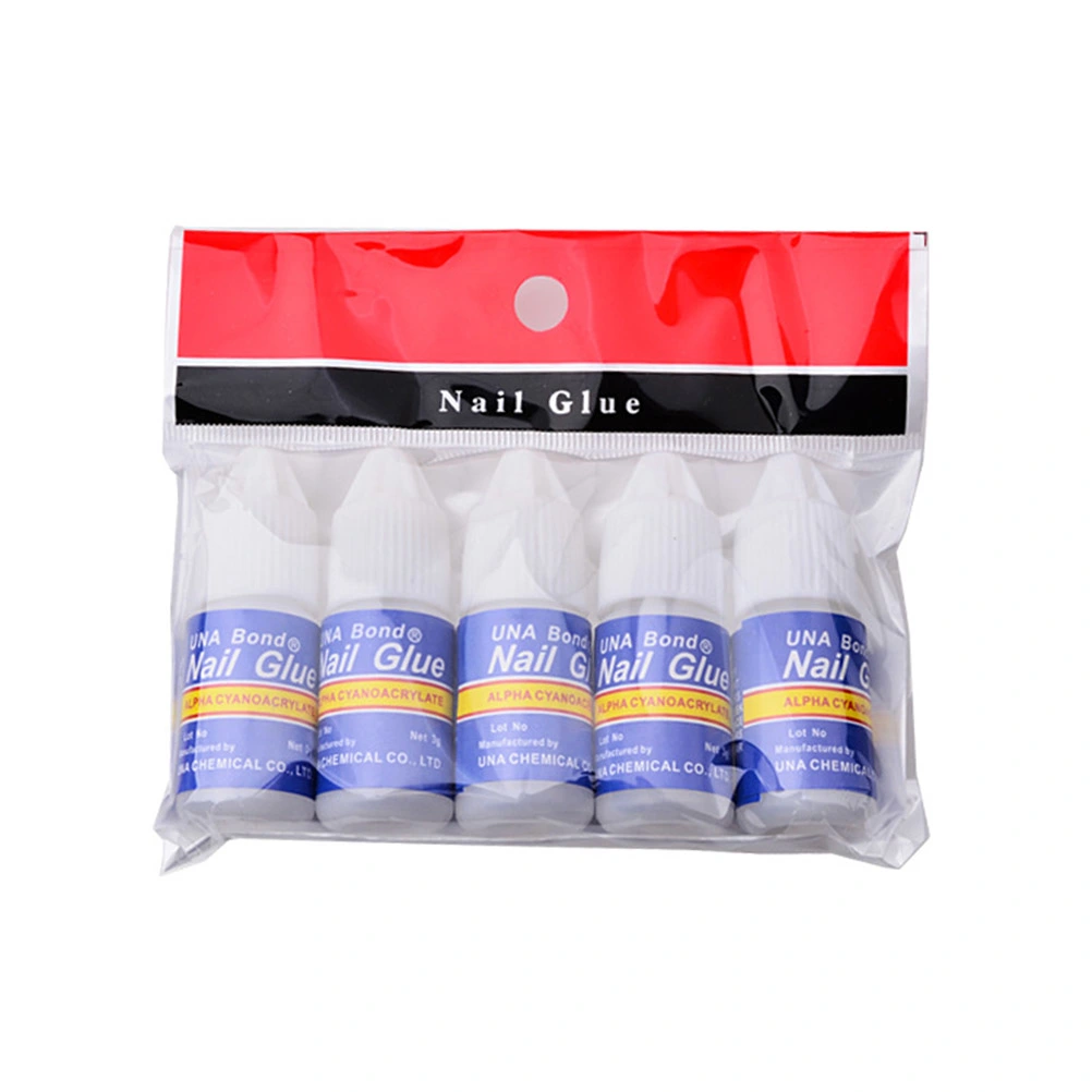4pcs 3g Professional Acrylic Nail Art Glue Bottle Tips Rhinestones Manicure Tools for UV Gel Nail Art Use