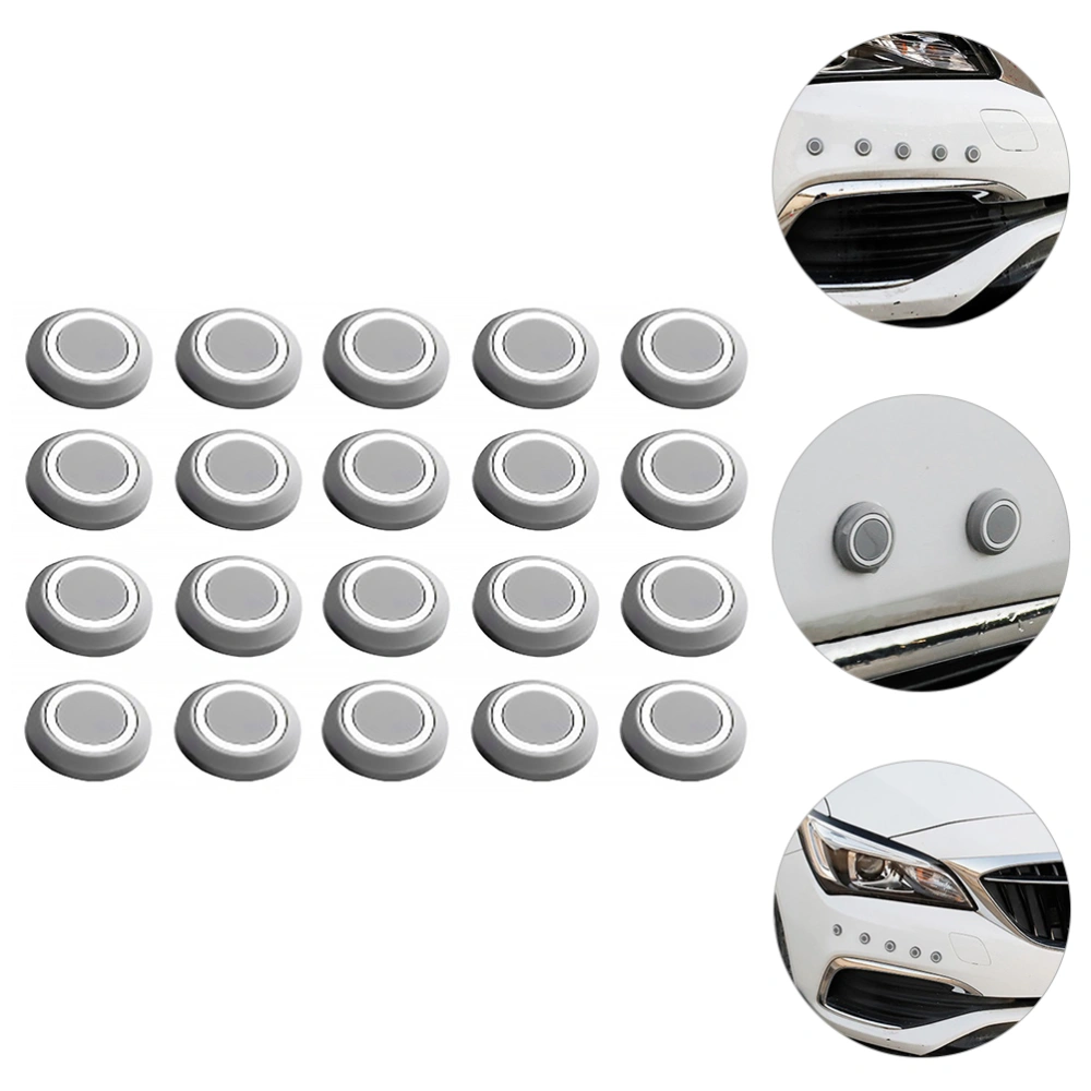 20 PCS Car Bumper Sticker Silicone Round Anti Collision Anti Scratch Guard