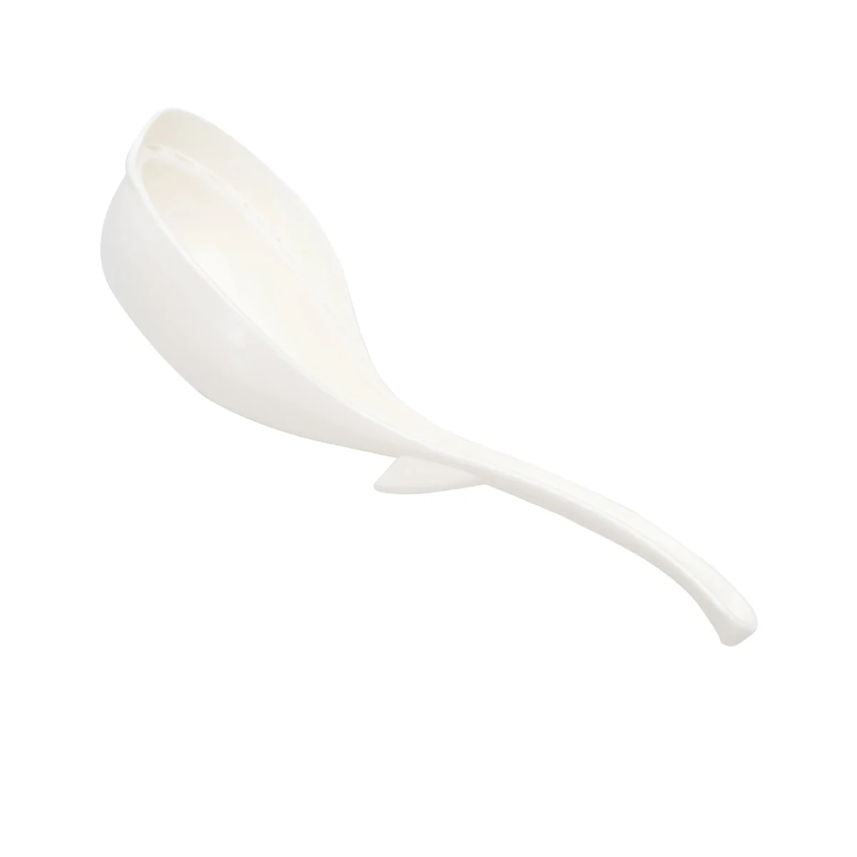 Plastic Spoons Round Head Design Soup Spoon Multifunctional Thicken Plastic Colander Soup(White)