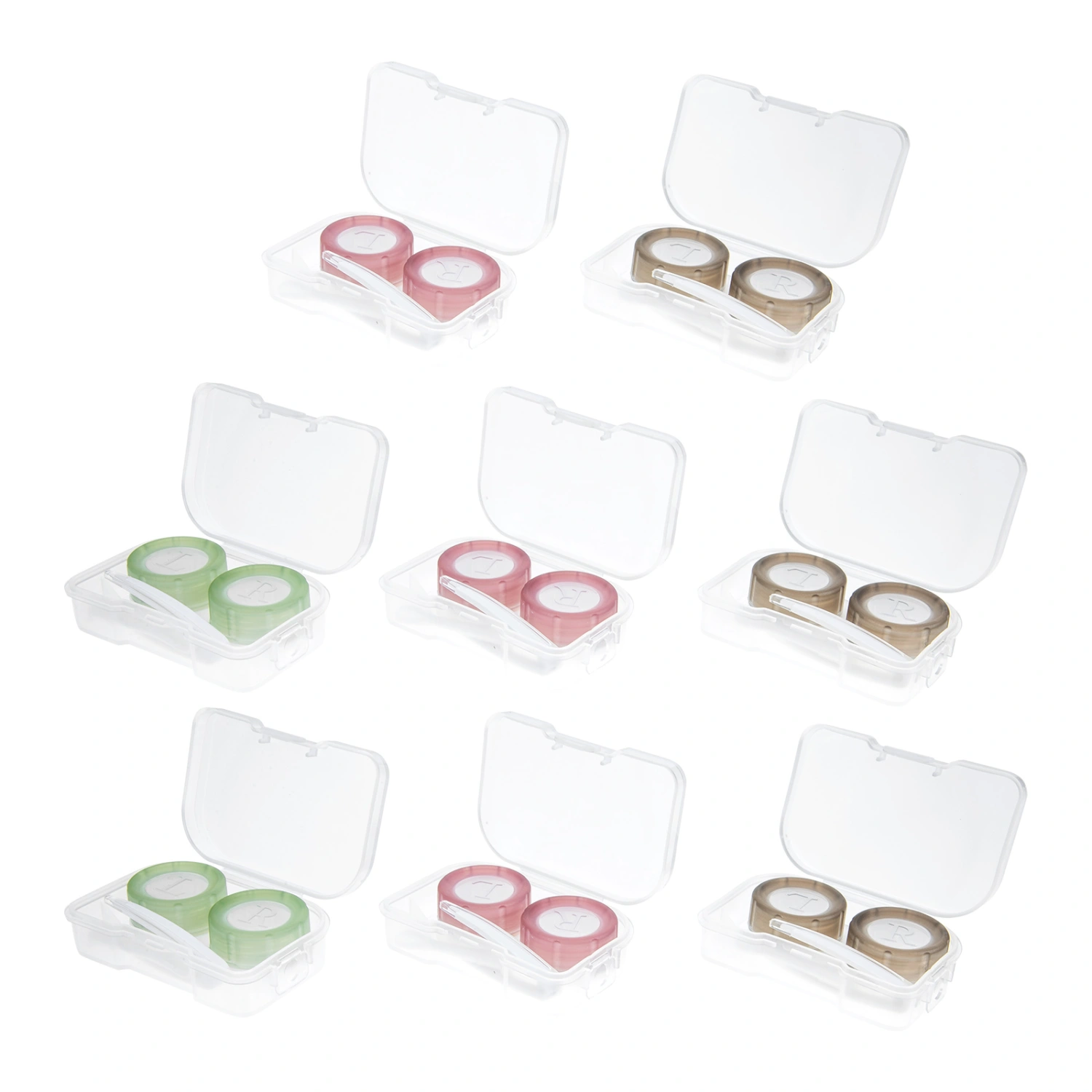 8Pcs Household Contact-lens Cases Convenient Contacts Holders Outdoor Contacts Boxes
