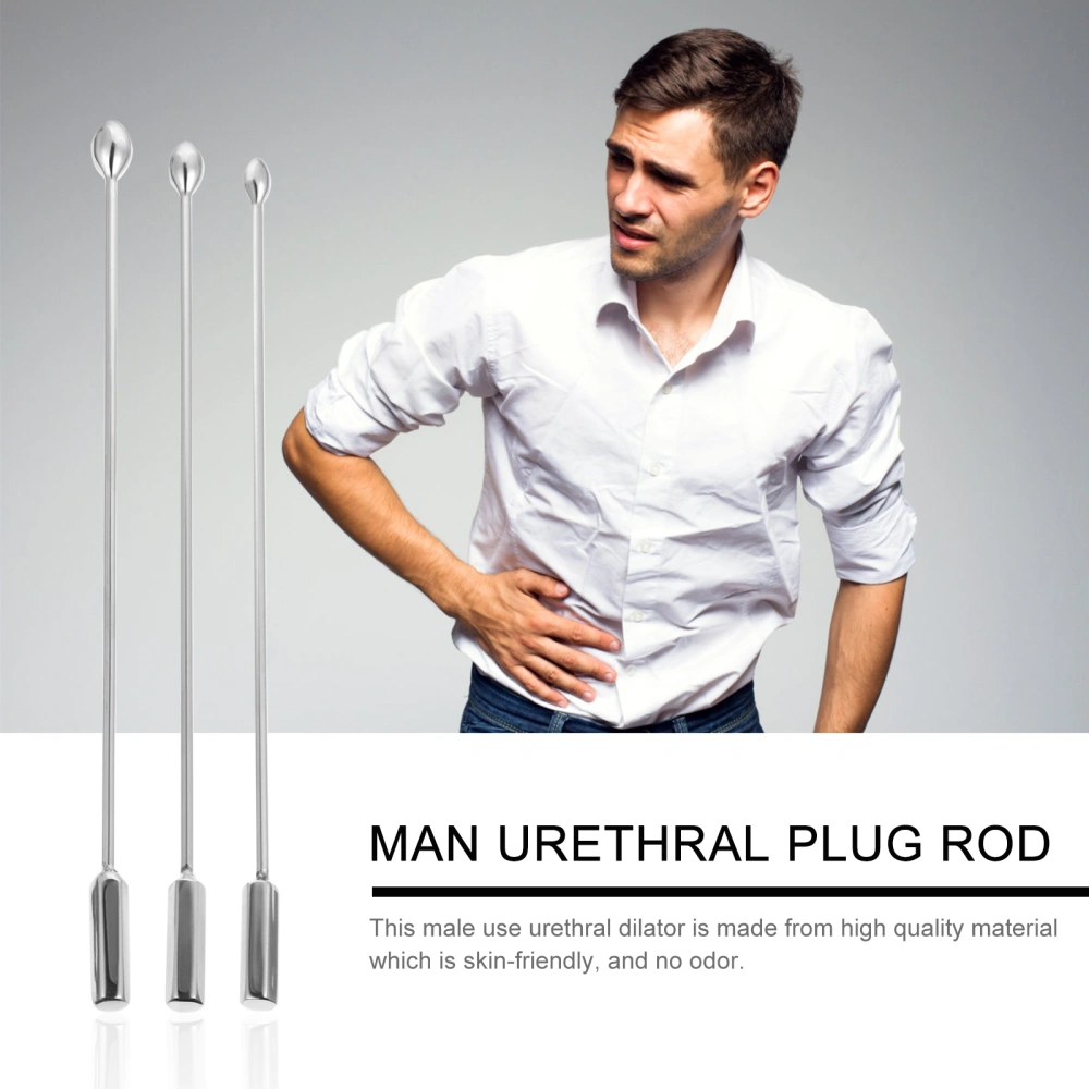 3pcs Urethral Urinary Plug Stimulate Urethral Dilator Masturbation Rod for Man