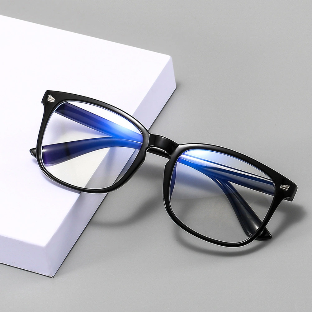 2Pcs Fashion Blue Light Blocking Glasses Square Gaming Glasses Party Supplies