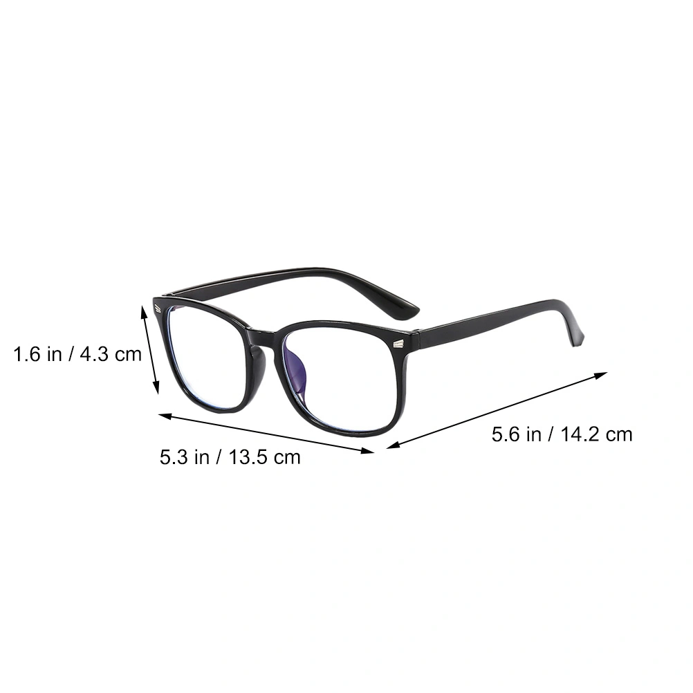 2Pcs Fashion Blue Light Blocking Glasses Square Gaming Glasses Party Supplies