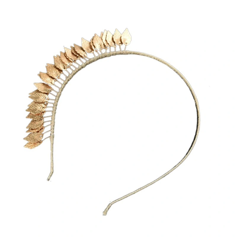 Gold Leaf Headband Women Leaf Headband Decorative Leaf Headband for Wedding