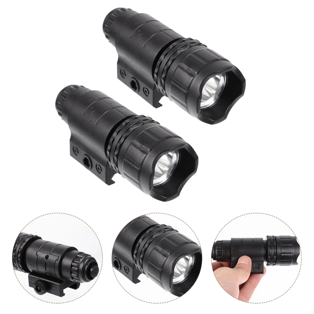 2Pcs LED Flashlight Portable Flashlight for Toy Guns Multipurpose LED Flashlight Toy Supply