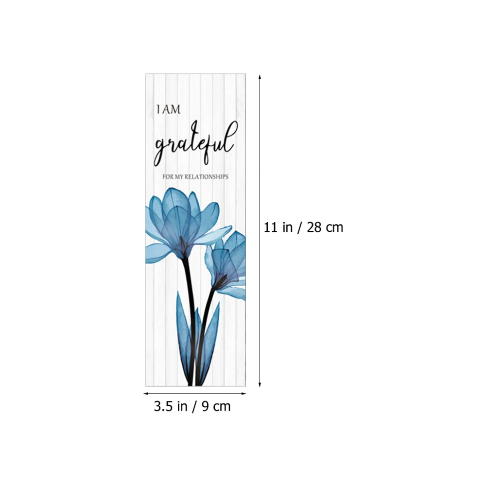 1 Set Inspirational Floral Wall Decors Wooden Hanging Wall Decors Wood Wall Signs