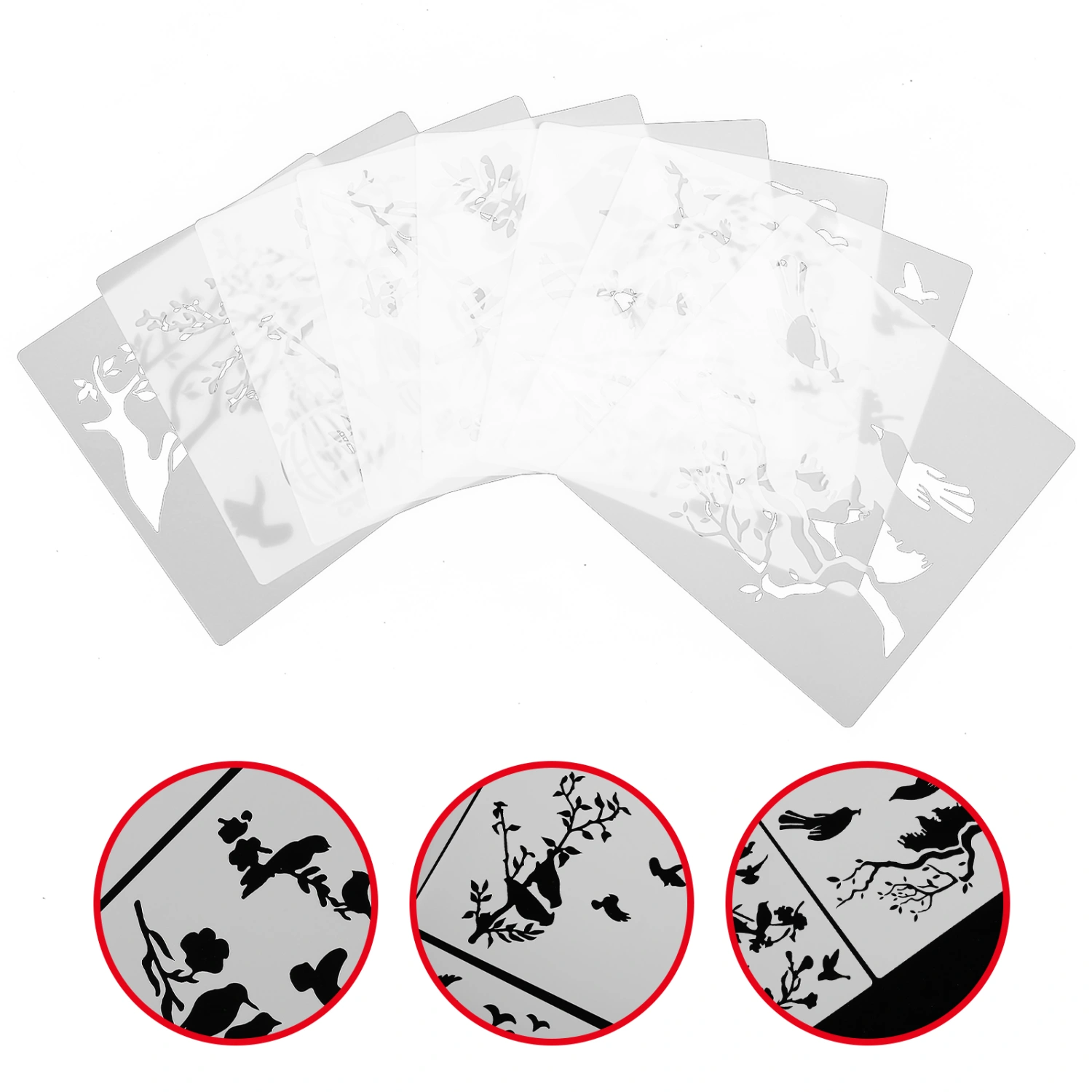 2 Sets Wall Painting DIY Templates Scrapbooking Stencils Kids Drawing Stencils