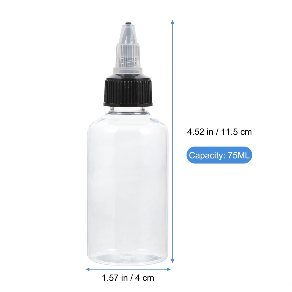 20pcs Dispenser Bottle Reusable Oil Squeeze Bottles Translucent Pigment Bottle